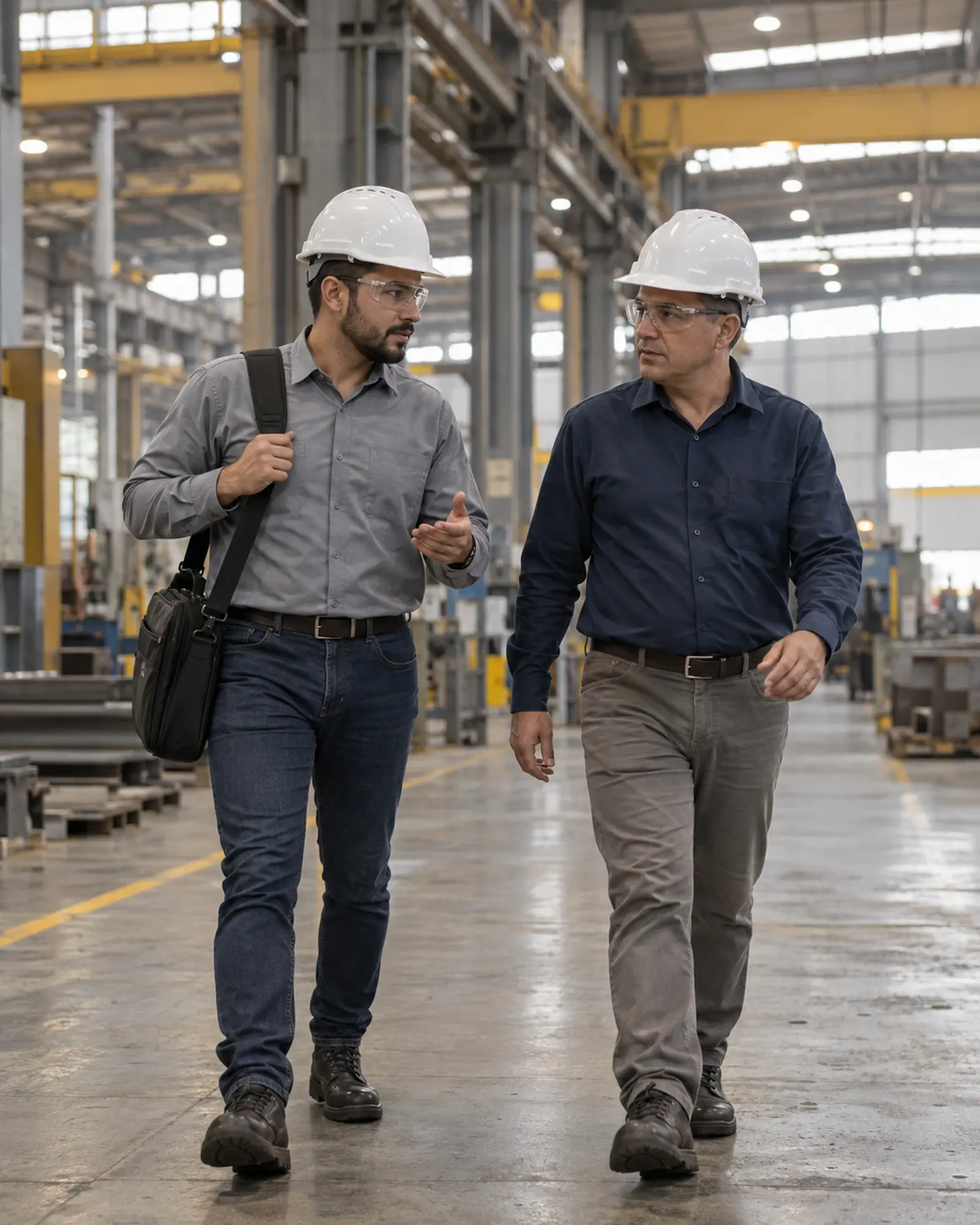 Equipe técnica da EngProcess em atendimento de campo em planta industrial.
